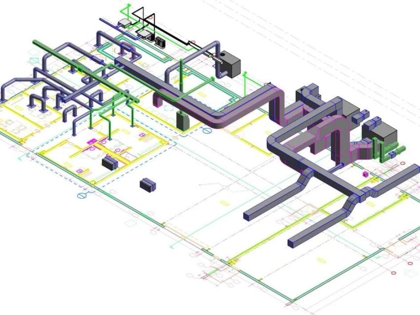 HVAC, Electrical, Plumbing & Firefighting 3D Layouts